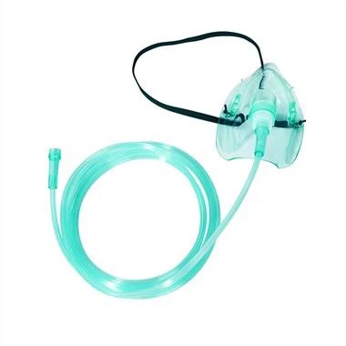 Hospital Menggunakan Bahan PVC Boleh Laras Kit Pemulihan Oksigen Topeng Oksigen Berbilang Venturi